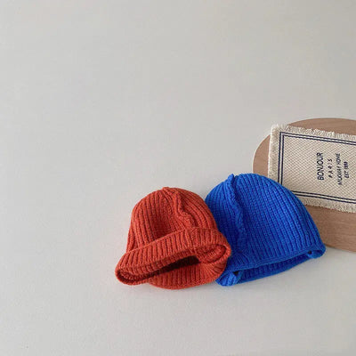 2024 Korea Baby Knit Hat Infant Beanie For Girls Boys Cute Infant Baby Bonnet Caps Elastic Kids Hats Newborn Baby Accessories